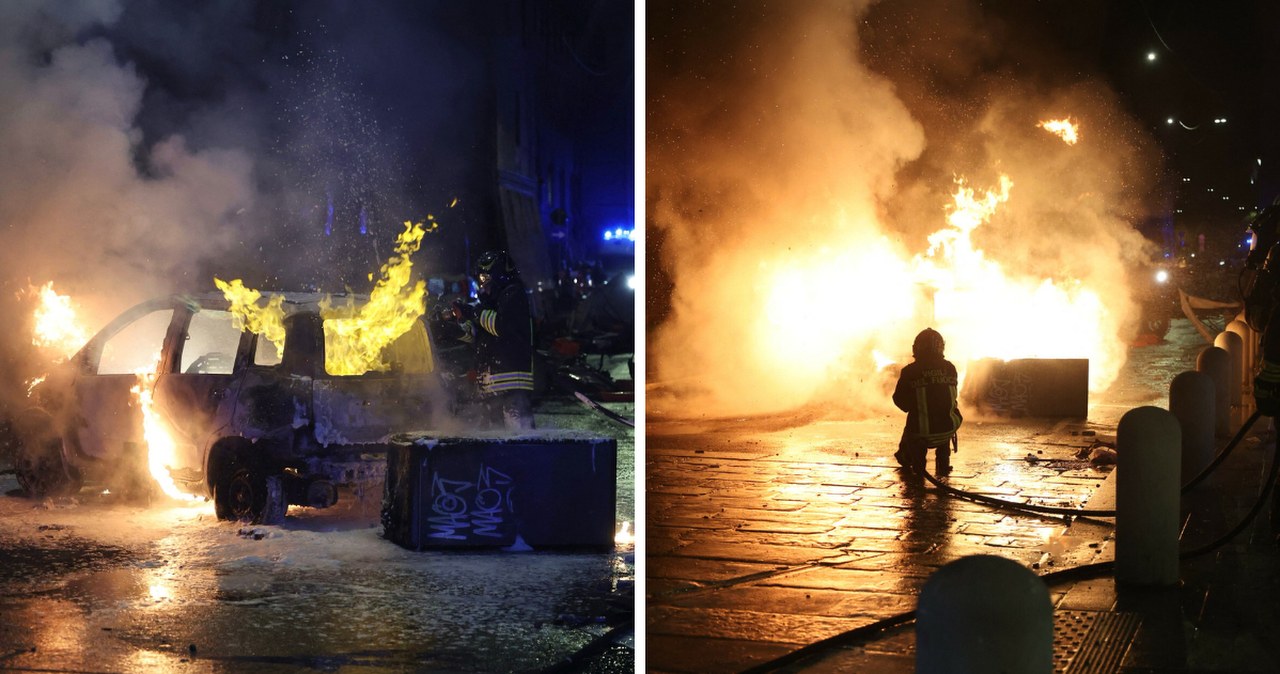 Bolonia. Protesty po śmierci Abderrahima Fakira. Zamieszki, ulice w ogniu Bolonia. Protesty po śmierci Abderrahima Fakira. Zamieszki, ulice w ogniu