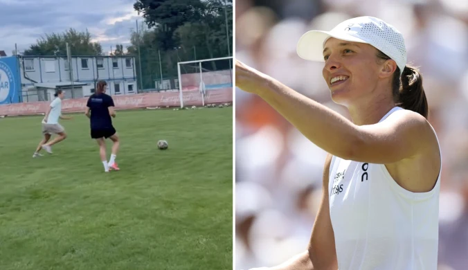 Świątek i Pajor w jednej drużynie. Nagranie obiegło media społecznościowe
