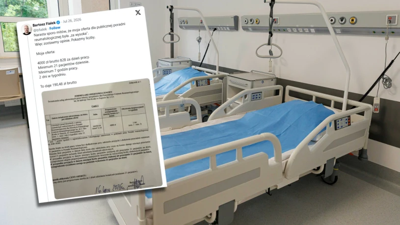 4000 zł brutto dziennie i dwudniowy tydzień pracy. Lekarz wywołał burzę