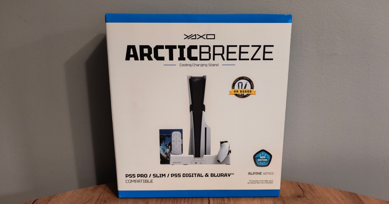 YAXO Arctic Breeze PS5 – stacja dokująca, chłodzenie i ładowarka w jednym