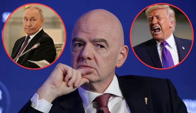 Infantino balansuje na cienkiej krawędzi. W tle relacje z Trumpem i Putinem