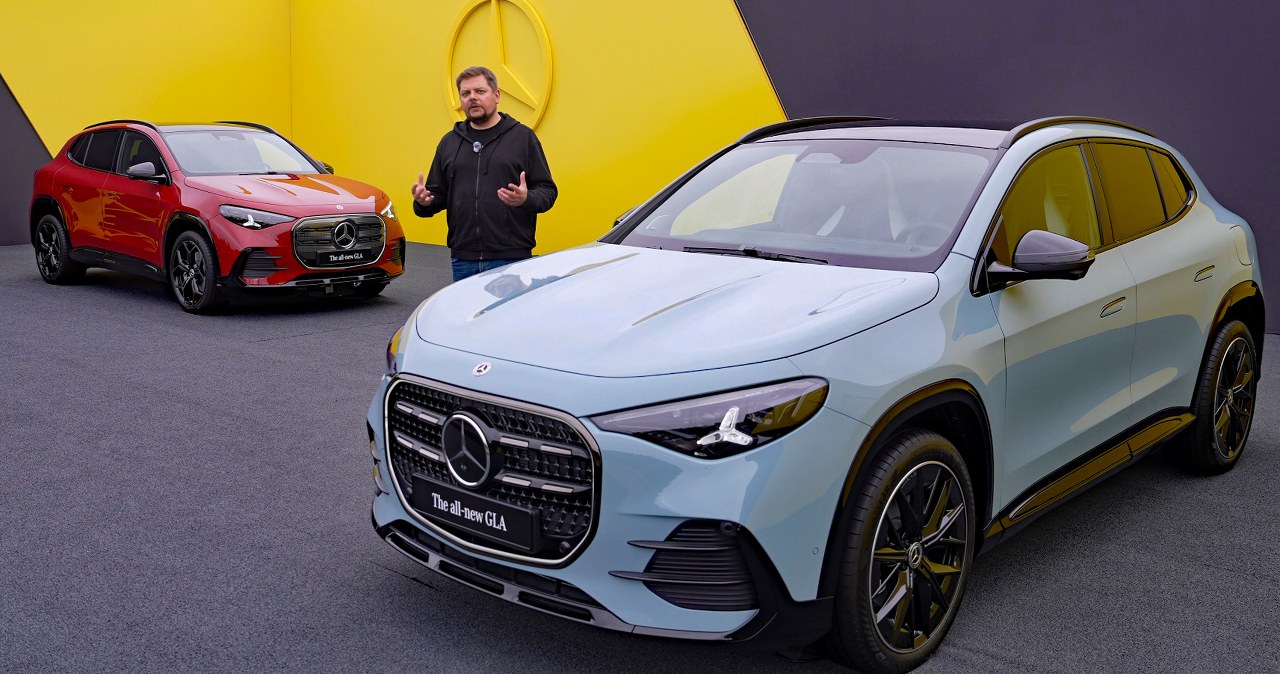 Nowy Mercedes GLA ma trzy ekrany i zasięg 657 km. Ale będzie też benzyniak