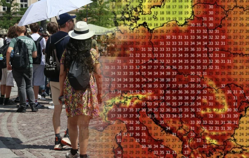Żar leje się z nieba, część Polski na czerwono. Sypią się alerty