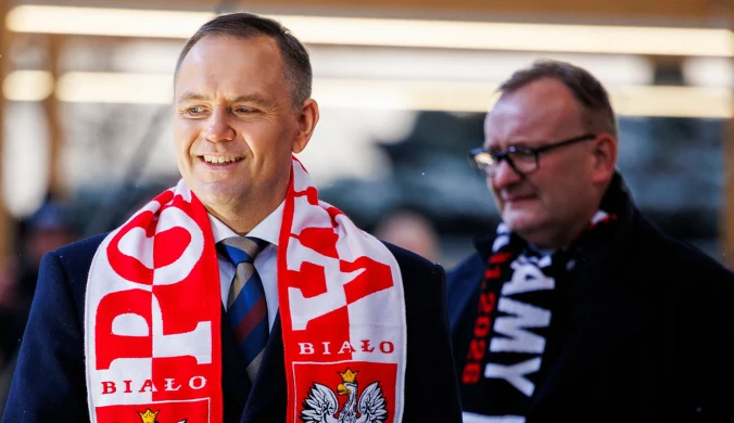 Kapelan Nawrockiego na stadionie Legii. Kucharski nie krył zaskoczenia