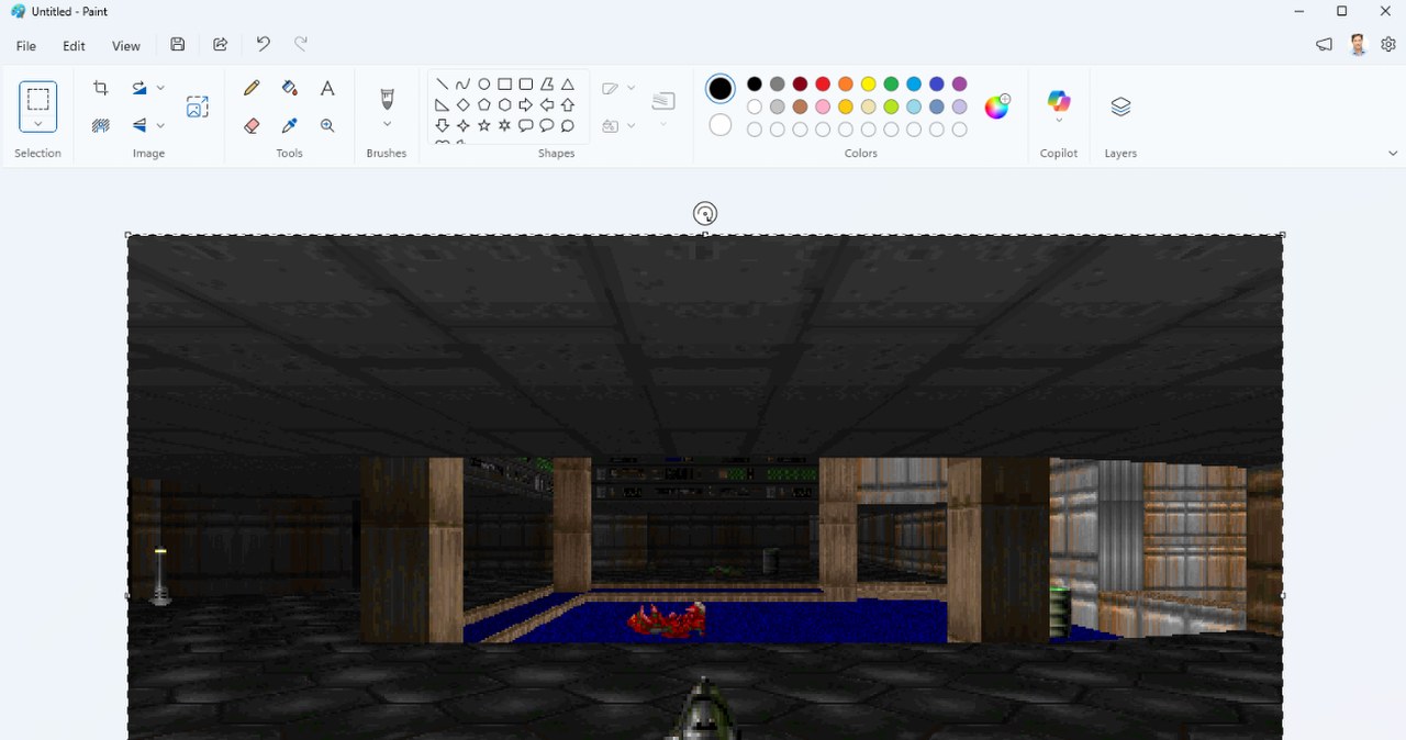DOOM uruchomiony w programie… Paint. Tego jeszcze nie było!