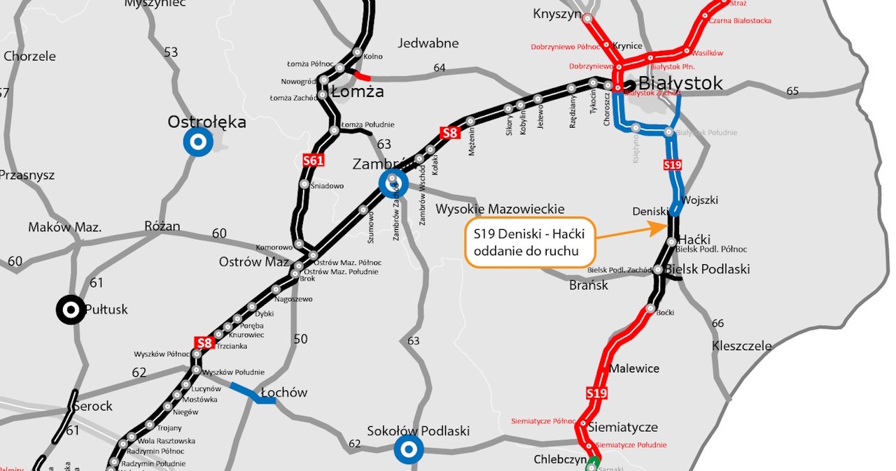 Kolejne kilometry drogi S19 oddane do użytku kierowcom. Auta już jeżdżą