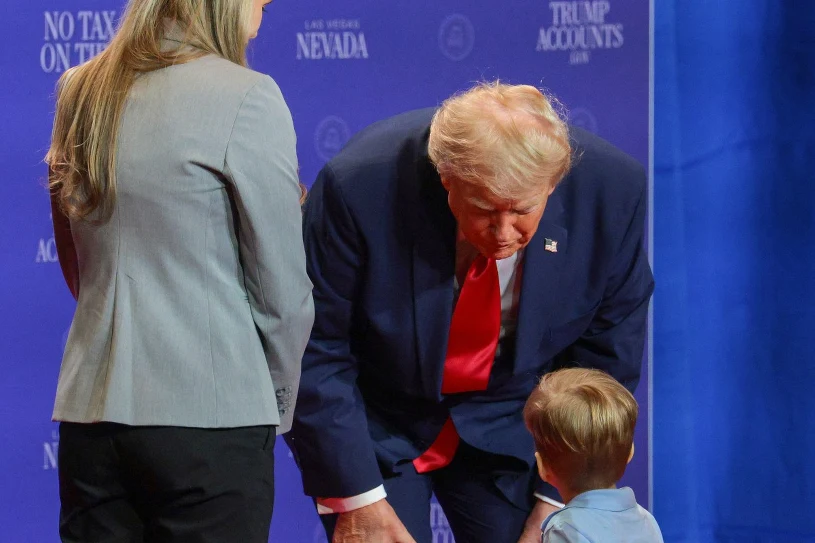 Nietypowy incydent podczas wizyty Trumpa. Prezydent pobiegł za chłopcem