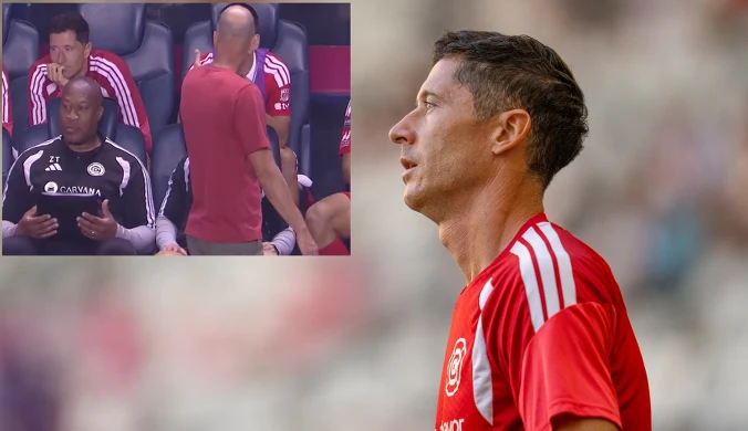 Lewandowski usiadł na ławce. Trener aż się odwrócił. Wymiana zdań