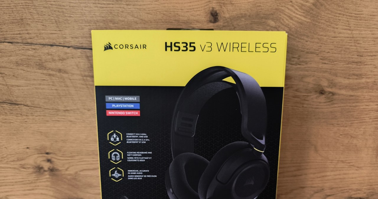Corsair HS35 v3 Wireless. Lekkie i wszechstronne słuchawki dla graczy