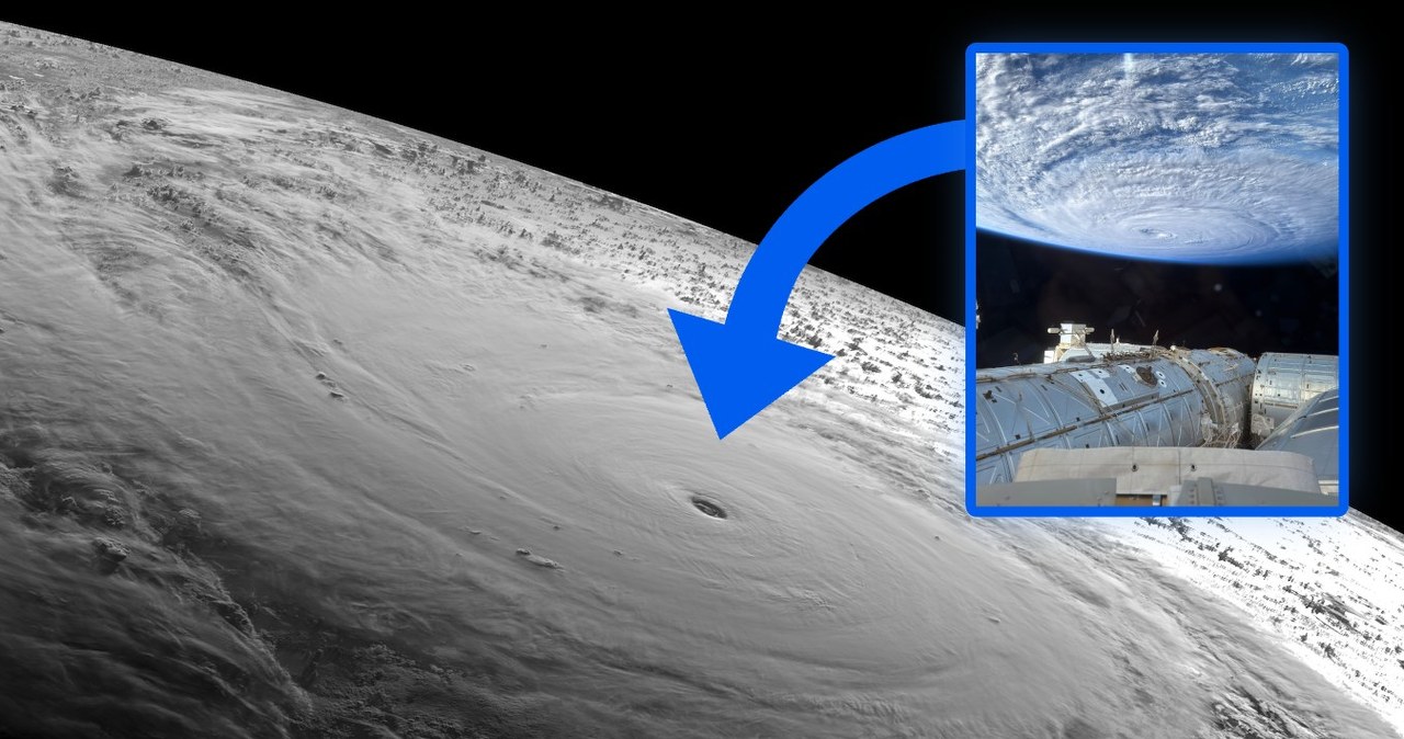 Potężny tajfun nad Pacyfikiem. Astronauta ISS chwycił za iPhone'a