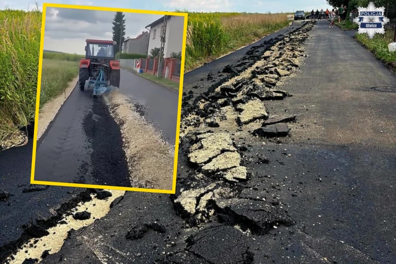 Rolnikowi, który zaorał drogę w Gliwicach może grozić choćby 10 lat więzienia