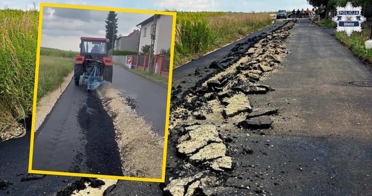 Rolnikowi, który zaorał drogę w Gliwicach może grozić choćby 10 lat więzienia