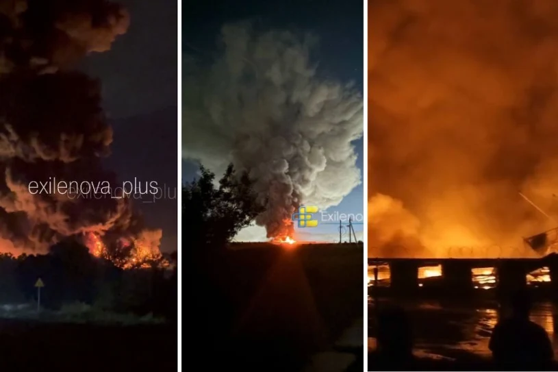 Ukrainian drone strike ignites massive fire at Wildberries warehouse in Voronezh region