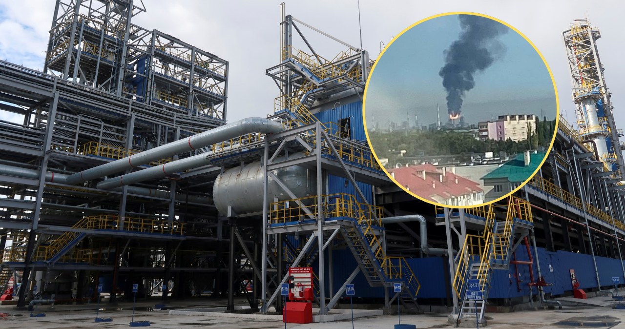 Rosja, Baszkiria. Pożar po ataku dronów. Celem Gazprom, Kijów potwierdza Rosja, Baszkiria. Pożar po ataku dronów. Celem Gazprom, Kijów potwierdza