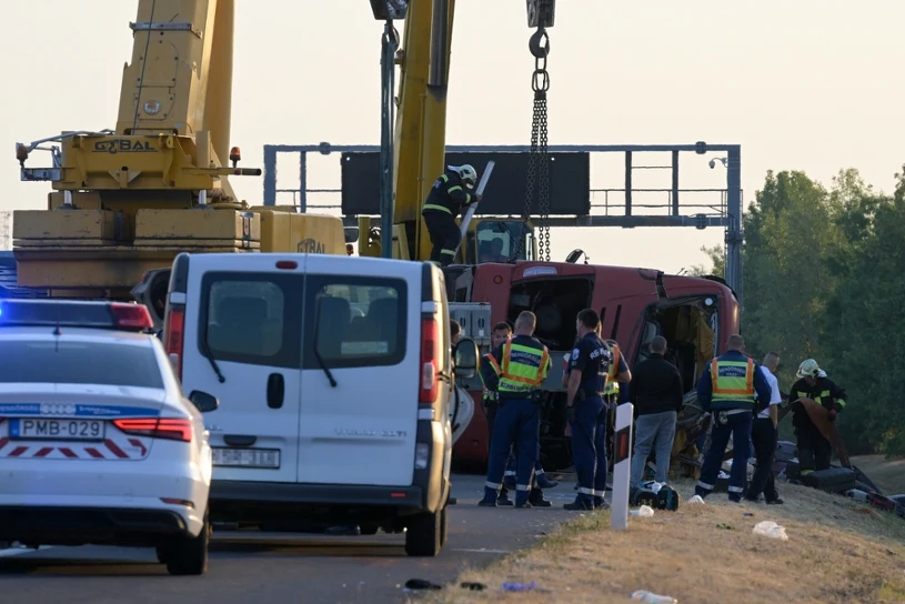 Nowe informacje ws. wypadku autokaru na Węgrzech. "W stanie ciężkim"