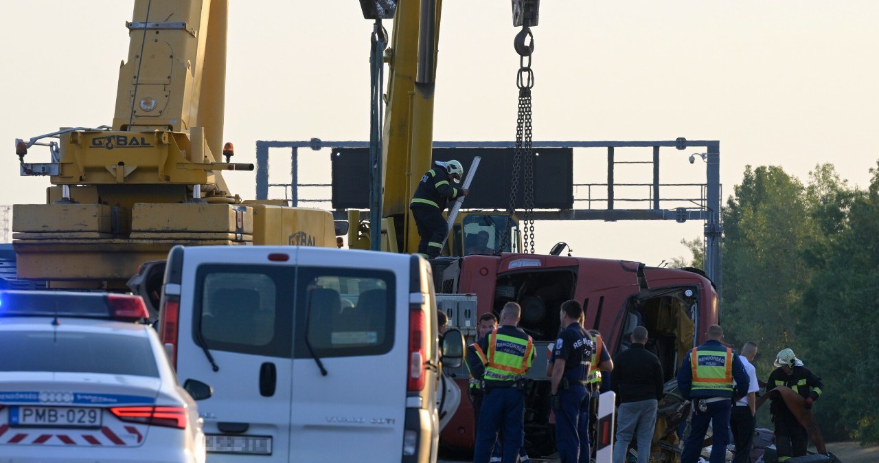 Nowe informacje ws. wypadku autokaru na Węgrzech. "W stanie ciężkim"