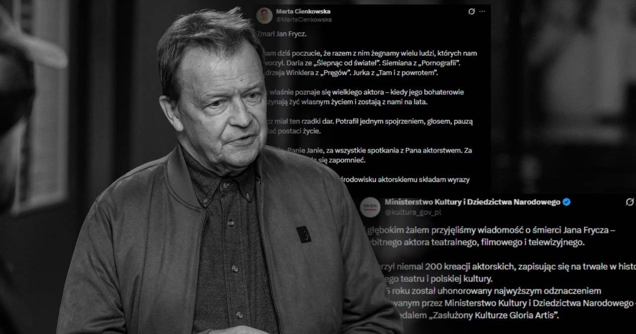 Politycy żegnają Jana Frycza, fala komentarzy. "Miał ten rzadki dar"