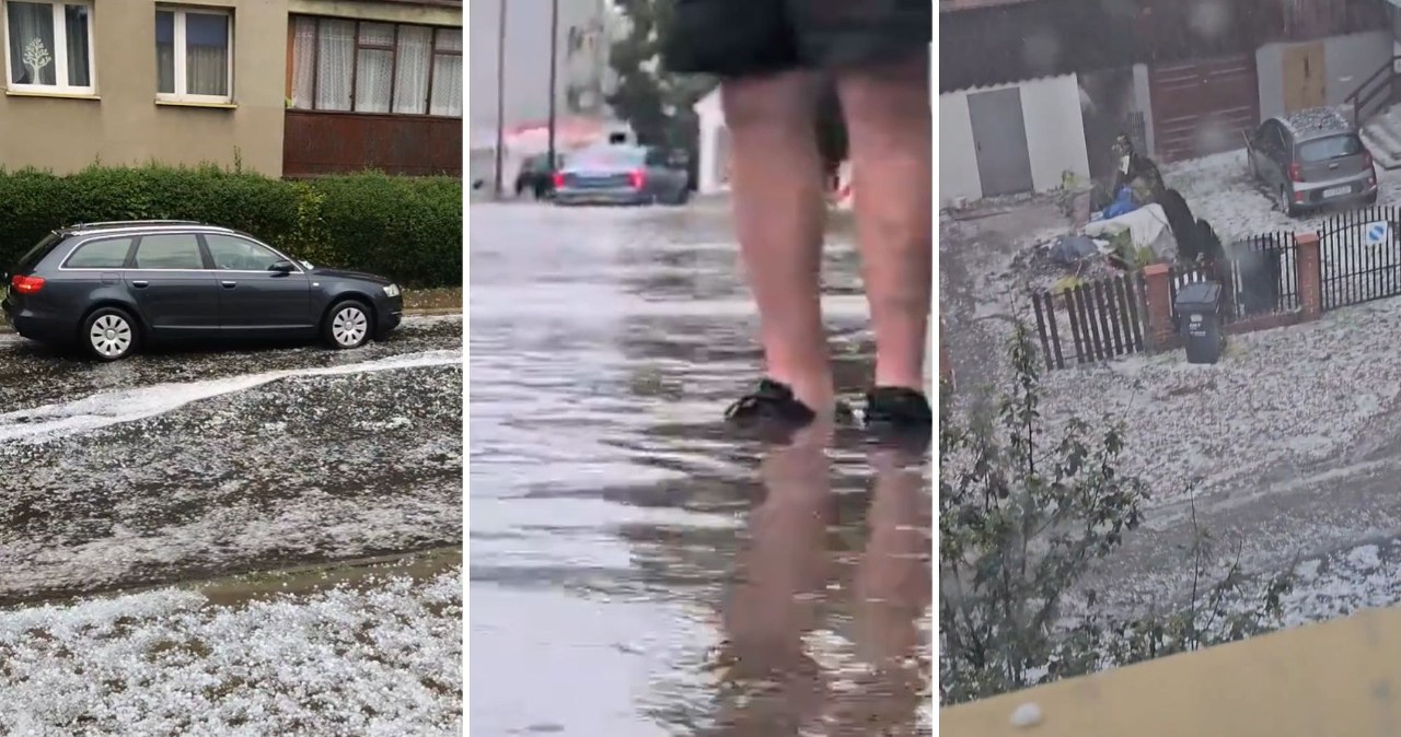 Podtopienia na południu Polski. Ulice zamieniły się w potoki