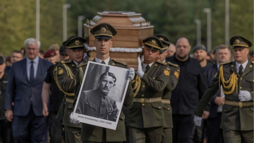 Zelensky attends burial of OUN's first leader Yevhen Konovalets in Ukraine