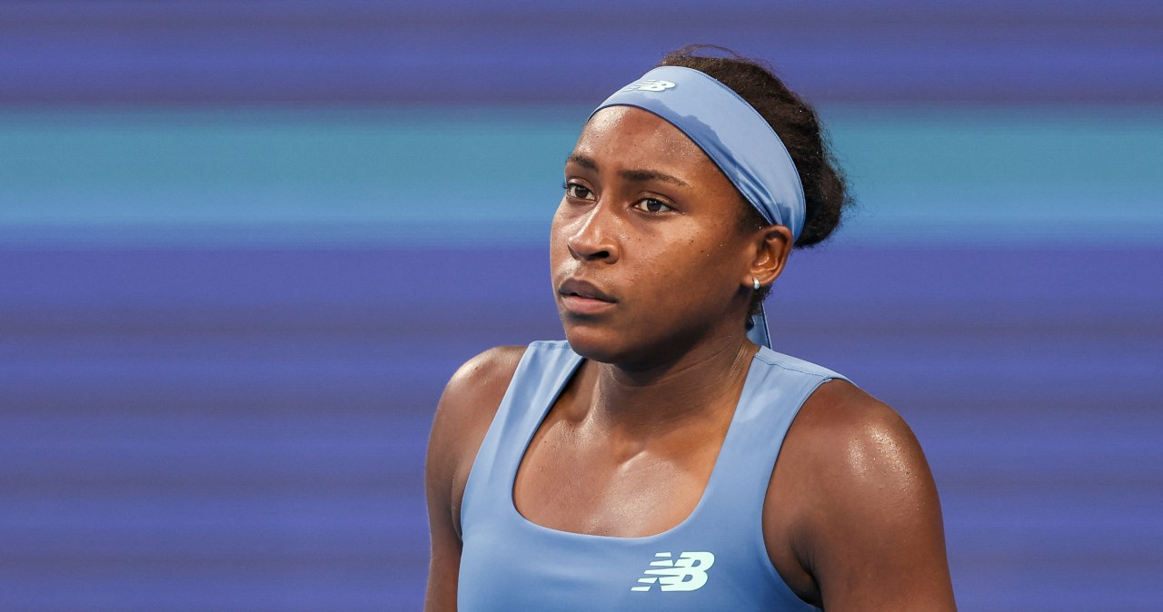 Gauff przegrywała 3:5 0-30 w 2. secie. Koniec meczu nastał 25 minut później