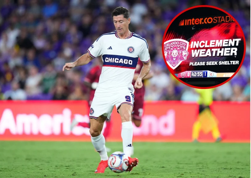 Burza nad stadionem w Orlando. Mecz Lewandowskiego natychmiast przerwany