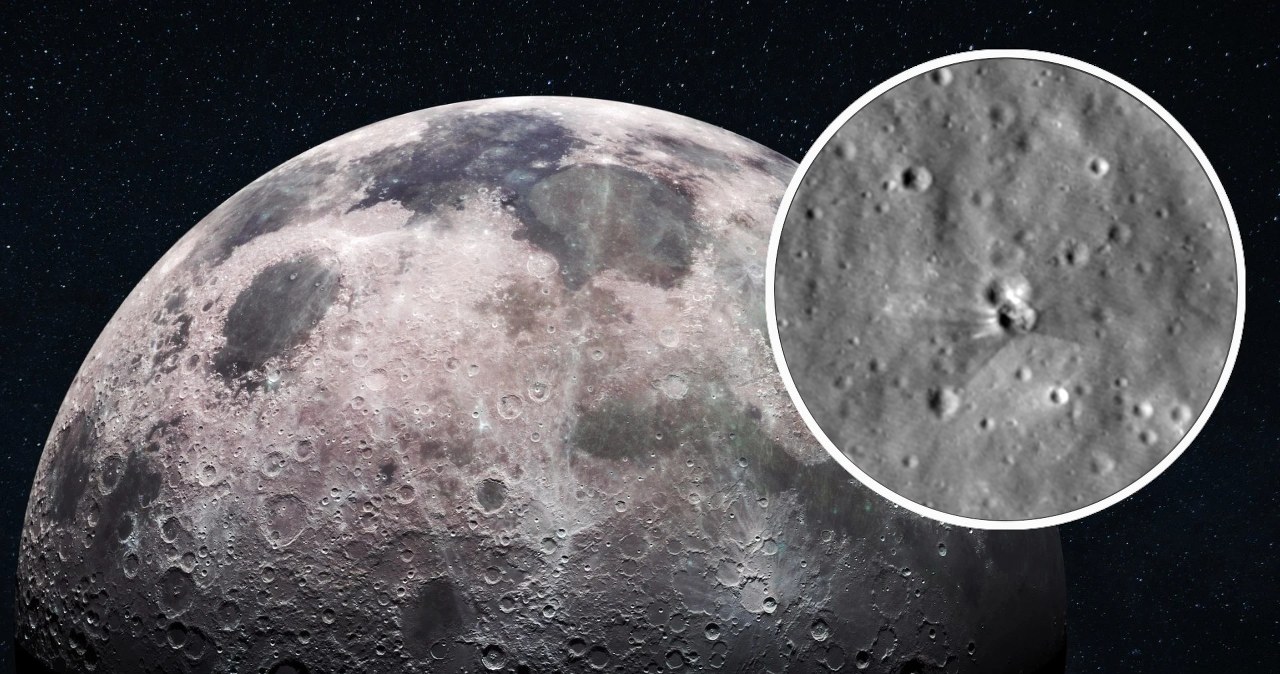 NASA sfotografowała nowy krater na Księżycu. Powstał po uderzeniu rakiety