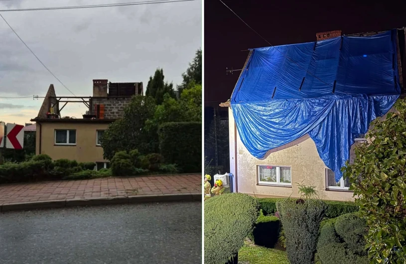 Storms lash Małopolska: roofs torn off in Dobczyce, 180 firefighter callouts