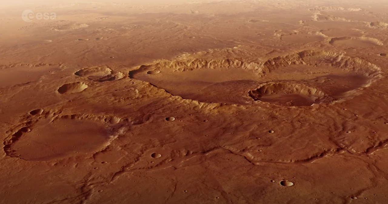 Niesamowite widoki Marsa z sondy ESA. Jak kadry z filmu "Marsjanin"