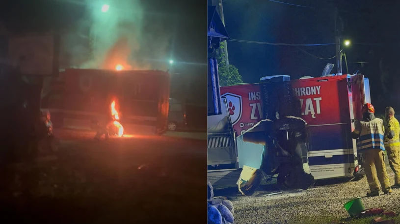 Podpalenie busa aktywistów na Podhalu? Policja bada sprawę