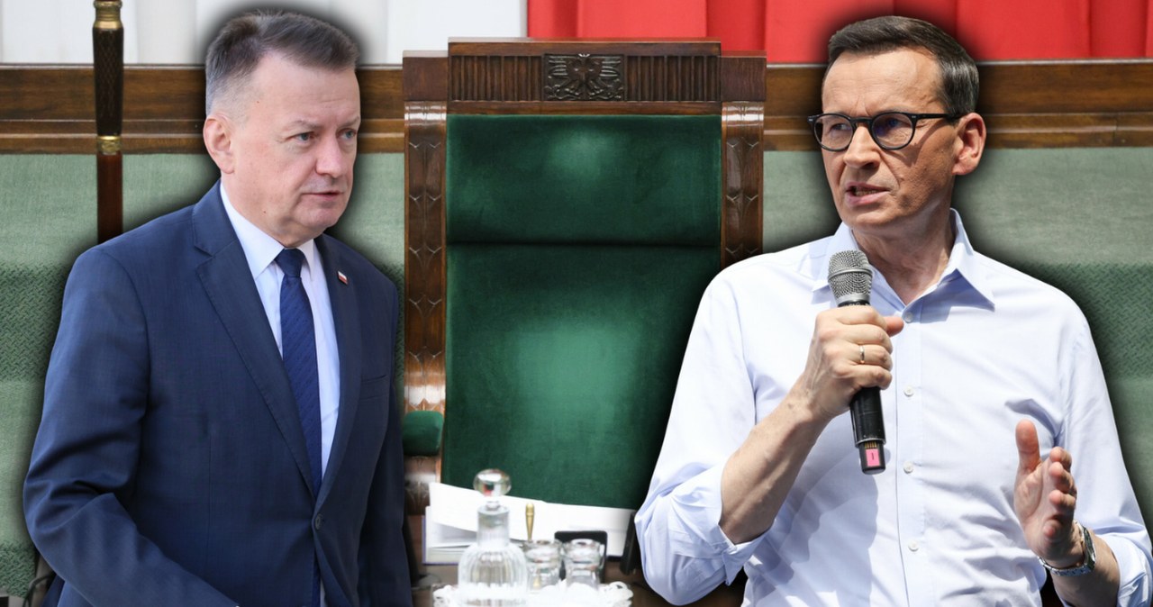 Błaszczak uderza w Morawieckiego. "Działanie na rzecz Koalicji 13 grudnia"