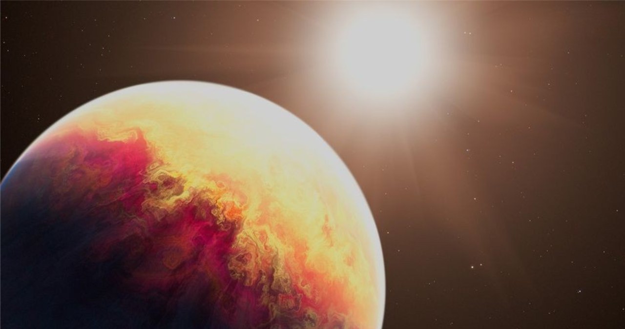 An extraordinary exoplanet on the brink of destruction. There's quite a few water there