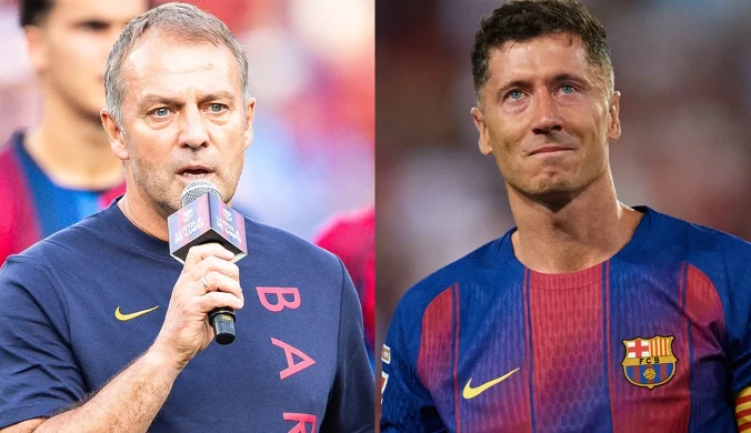 Nie milkną echa odejścia Lewandowskiego z Barcelony. Flick przemówił