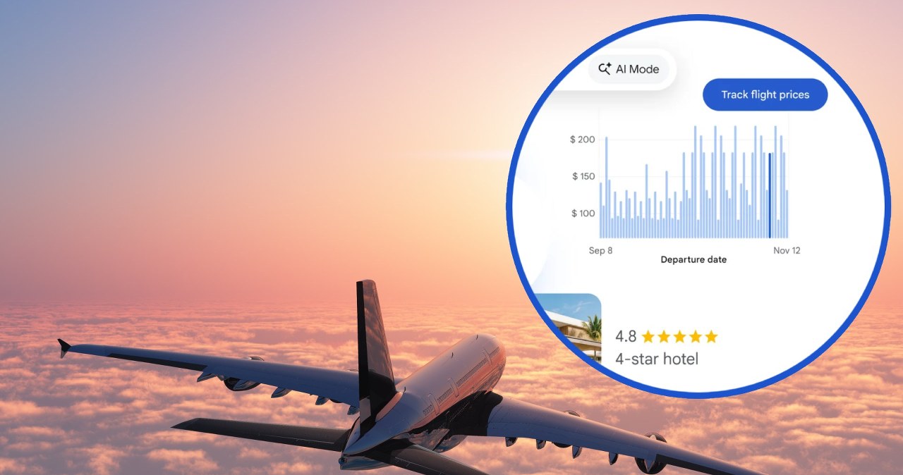 Google wdraża funkcje planowania podróży. Nowości w Trybie AI