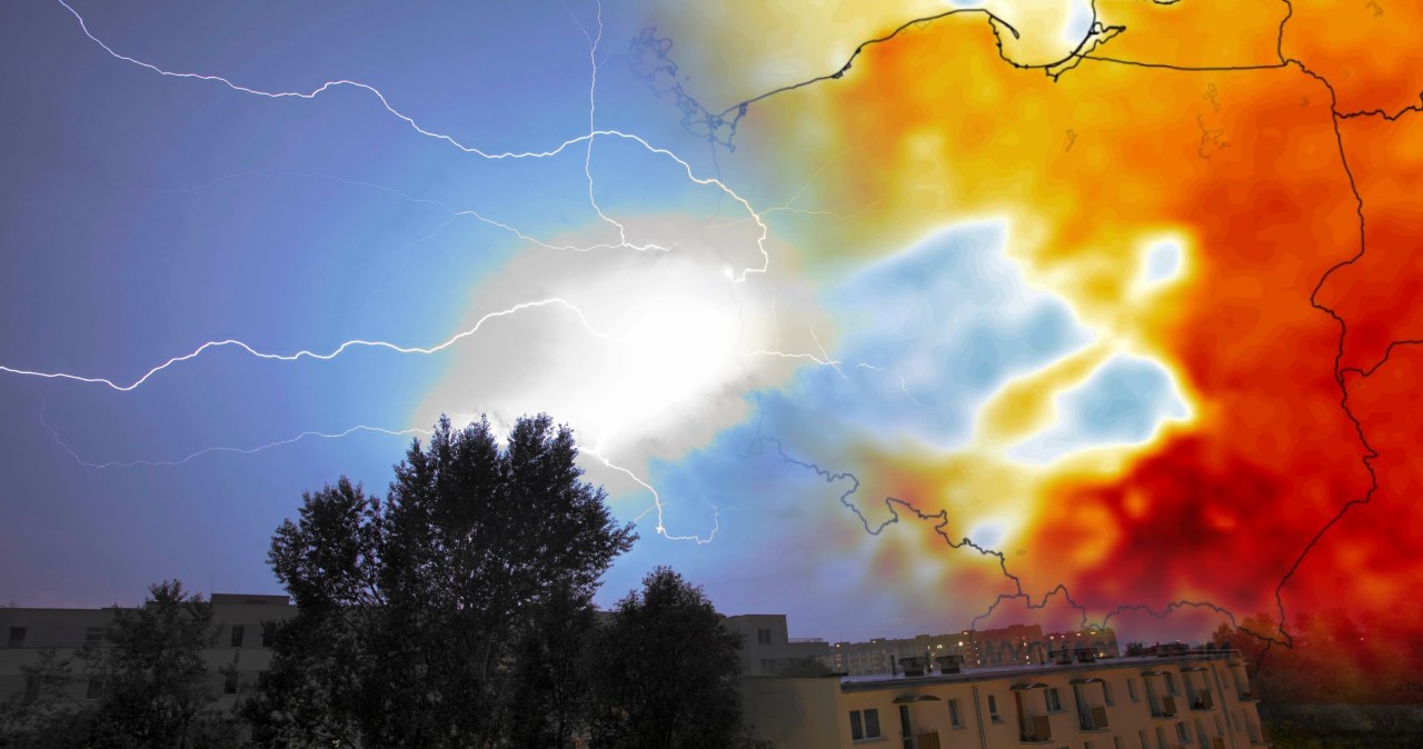 Pogoda na poniedziałek: burze z gradem i wichury. Lokalny upał Pogoda na poniedziałek: burze z gradem i wichury. Lokalny upał