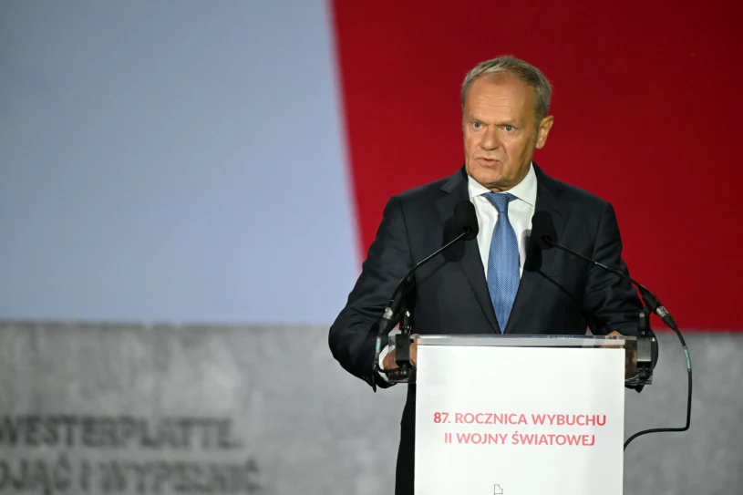 Tusk z apelem na Westerplatte, wspomniał o Ukrainie. "Nie możemy powtórzyć"