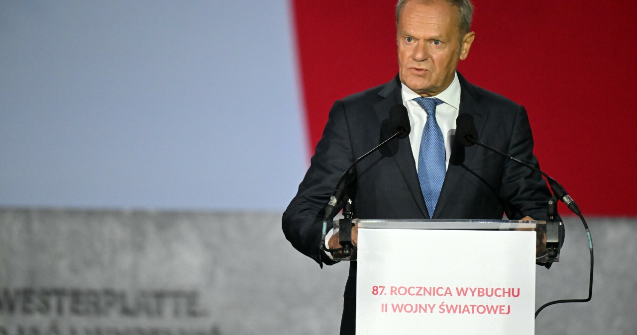 Tusk z apelem na Westerplatte, wspomniał o Ukrainie. "Nie możemy powtórzyć"