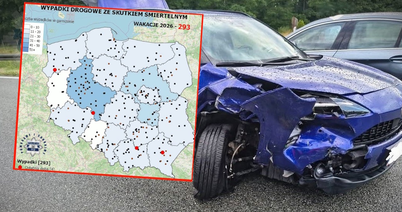 Policja podsumowała wakacje. Na mapie mniej punktów