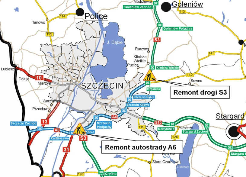 Rusza remont autostrady A6. Utrudnienia potrwają miesiące