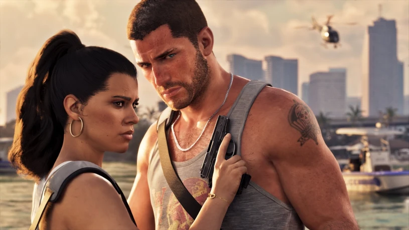 Fan zbudował dioramę GTA 6 z klocków. W centrum stoi logo gry