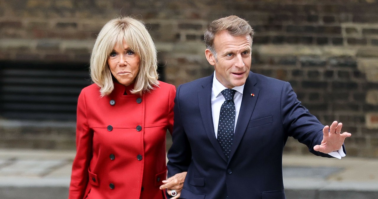 Brigitte Macron zachwyciła w czerwonym garniturze. Lekcja stylu w Londynie