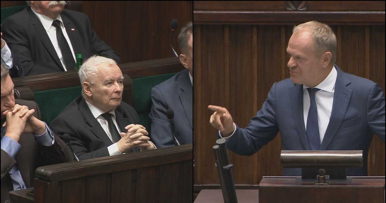 Tusk z mównicy zwrócił się do Kaczyńskiego. "Zabrnąłeś daleko w bagno"