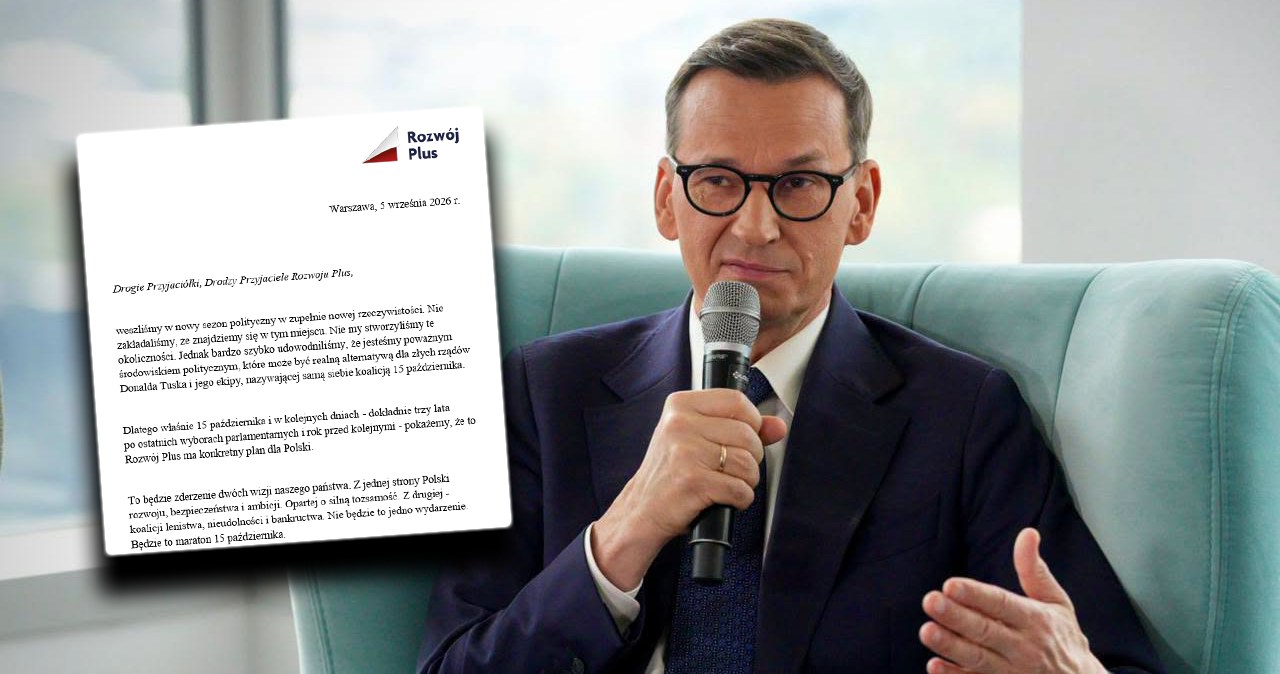 Morawiecki ze specjalnym listem do członków Rozwój Plus. Ujawniamy treść