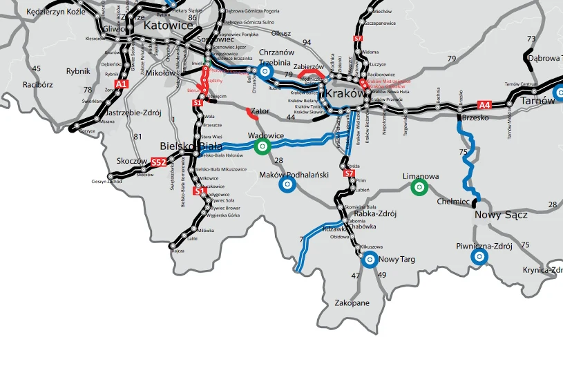 Droga S52 ma mieć 61 km i 12 węzłów. Wiadomo, kiedy może ruszyć budowa