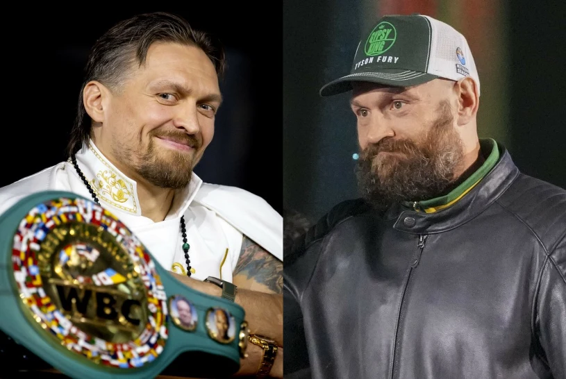 Będzie trzecie starcie Usyk - Fury? Tajemnicza wypowiedź sztabu Ukraińca