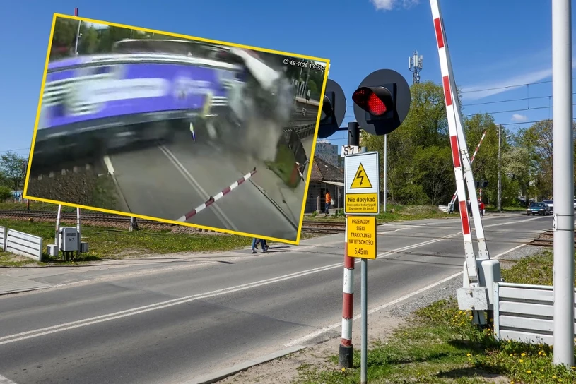 Pociąg rozbił ciężarówkę na przejeździe. Dzień później stanęło tam auto osobowe