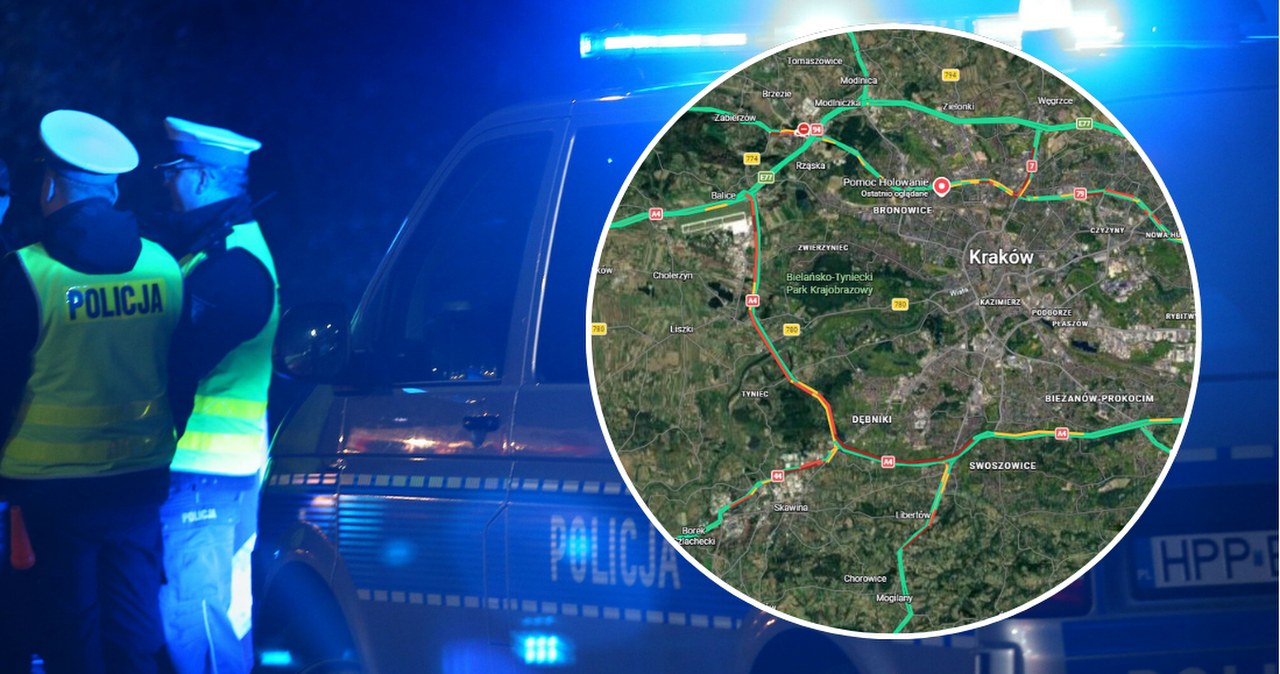 Kraków. Karambol na A4. Zderzyło się pięć pojazdów, są utrudnienia Kraków. Karambol na A4. Zderzyło się pięć pojazdów, są utrudnienia