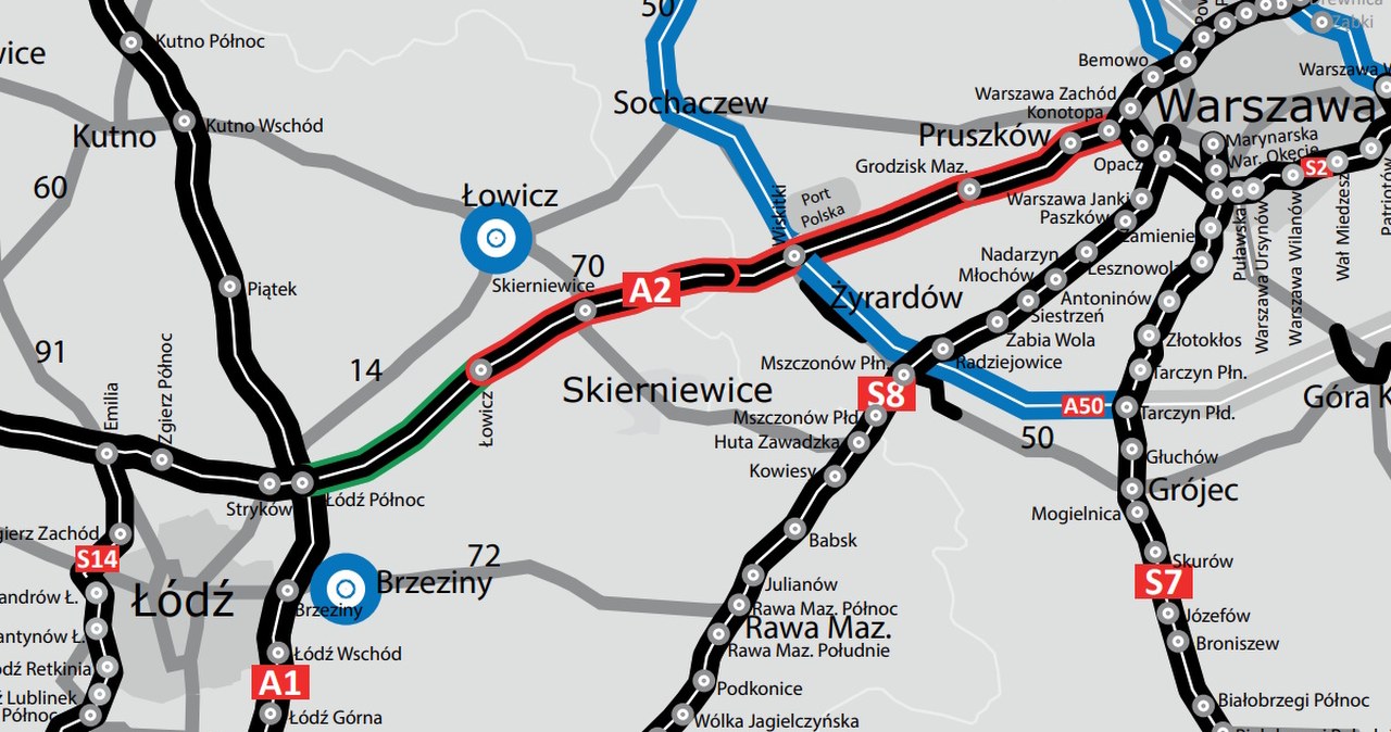 A2 między Łodzią a Warszawą będzie szersza. Kierowców czekają duże zmiany