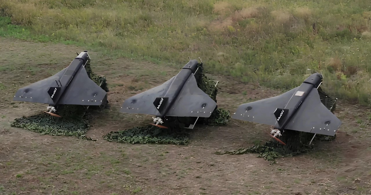 It might be the drone found close  Rusinów. The Russians are building it out of wood.