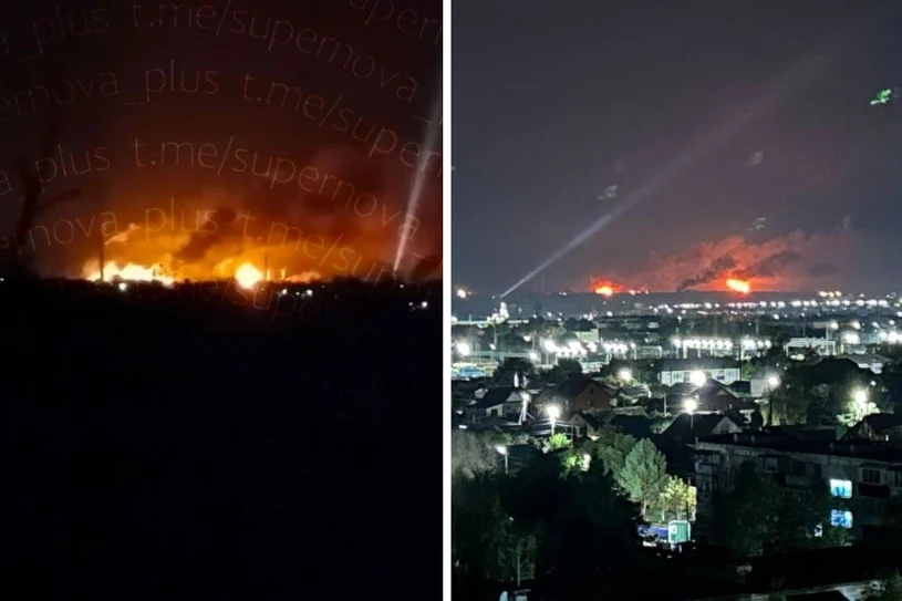 Na niebie zaroiło się od dronów. Seria ataków, Kijów uderzył w Rosji