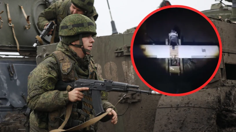 Pech Rosjanina. Jego dron zawrócił i wybuchł mu pod nogami